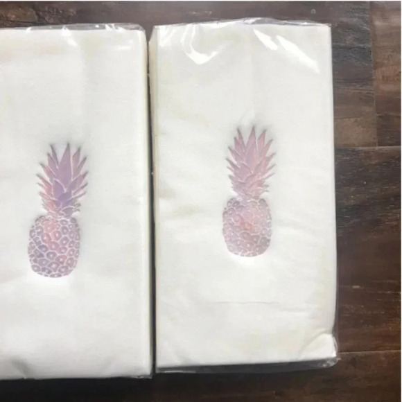 Pineapple Dinner Party Napkins | Rose Gold Foil | Rose Gold | Beach Party | Luau - Picture 9 of 12